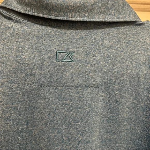 Cutter & Buck Men's Blue Forge Heather Polo Size XXL - Picture 7 of 7